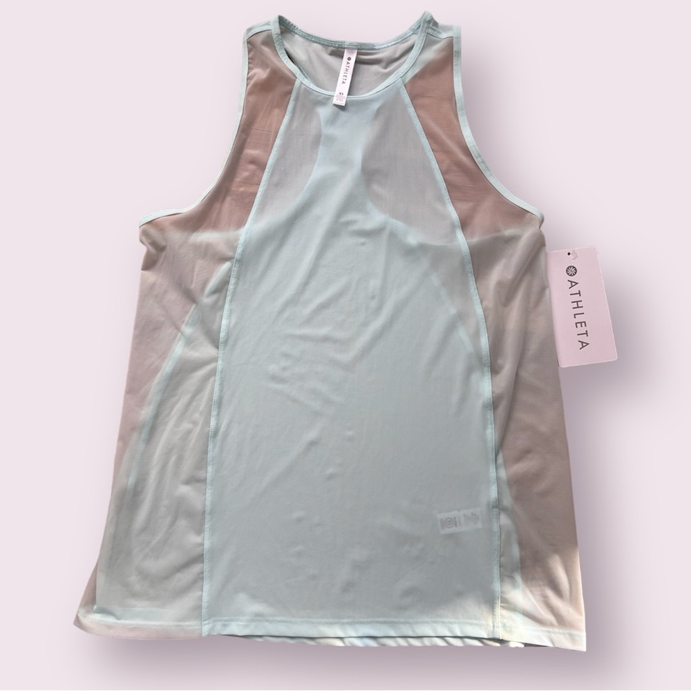 Athleta Ultimate Hybrid Tank Top Oasis Blue XS